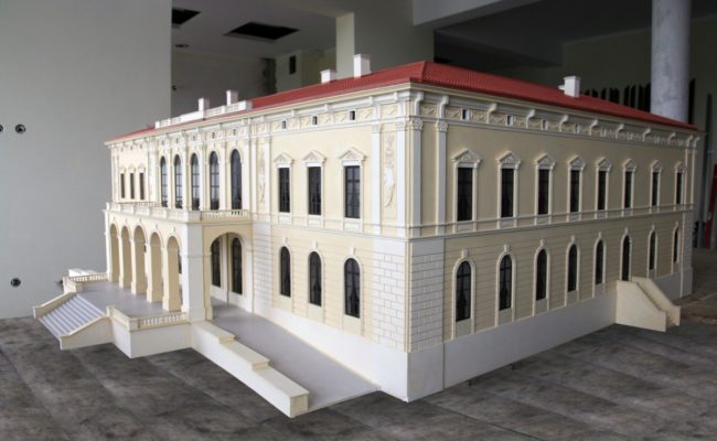 Pałac w Pilicy makieta architektoniczna Olczyk