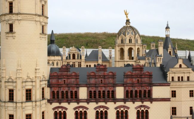 makieta zamku w Schwerin detal architektoniczny